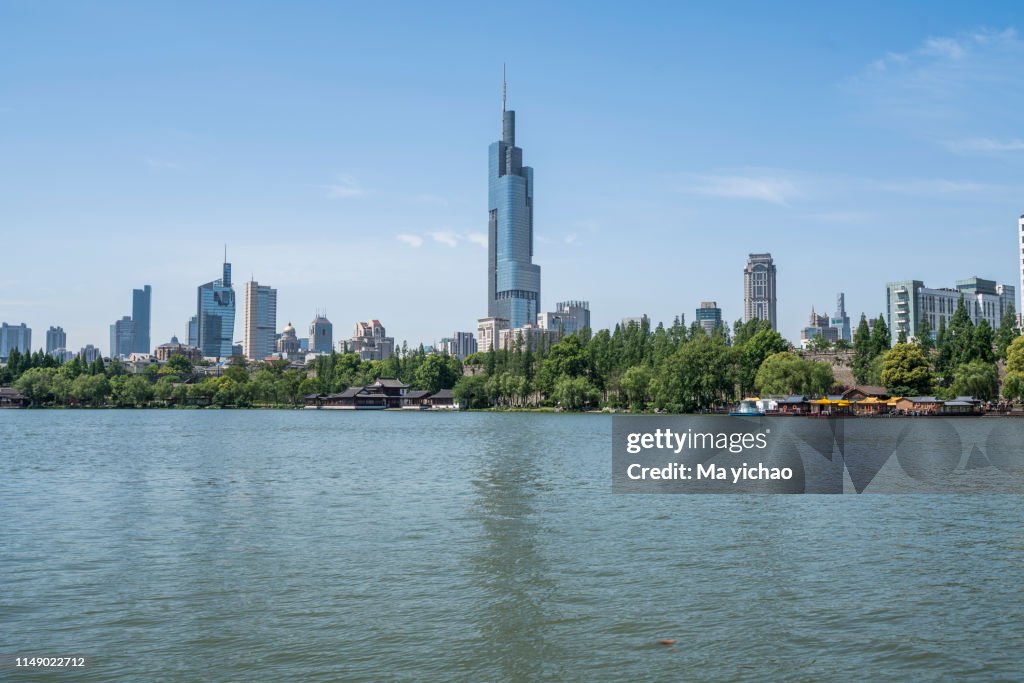 Nanjing City, Jiangsu Province,xuanwu lake park landscape