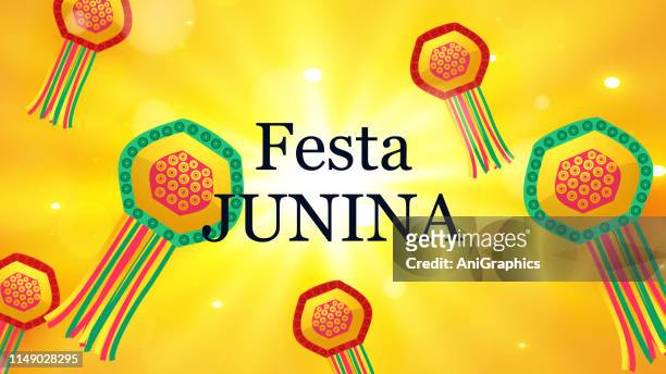 festa junina party celebration background - festa stock illustrations