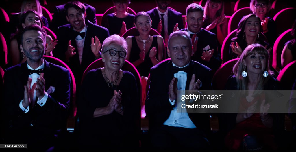 Clapping Opera Excited Audience Clapping In Opera House High-Res Stock Photo - Getty ...