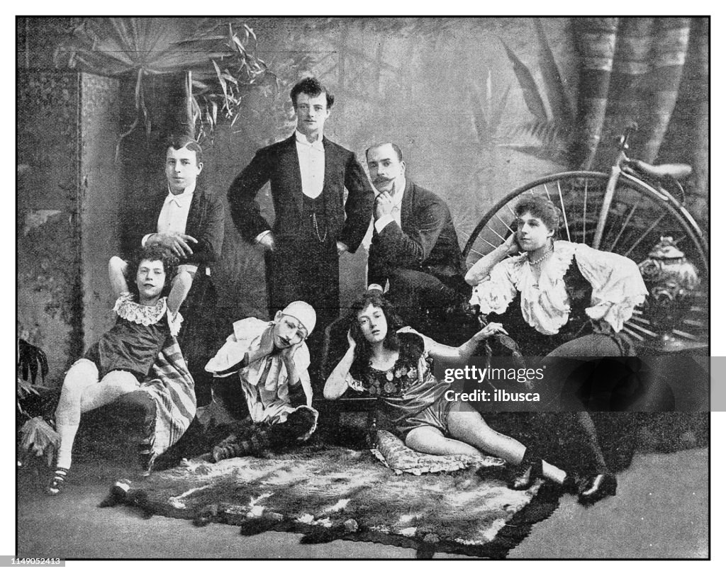 Antique photo: Selbini troupe