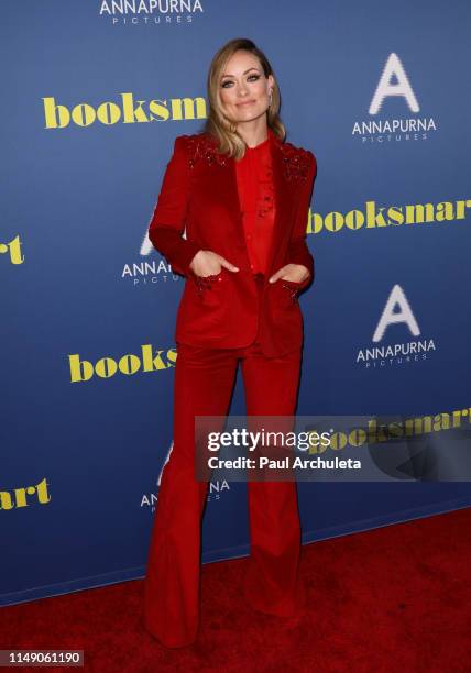 Actress Olivia Wilde attends the LA special screening of "Booksmart" at Ace Hotel on May 13, 2019 in Los Angeles, California.