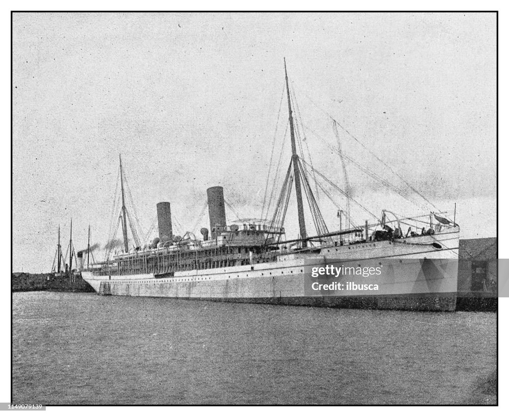 Antique photo: Steamship Norman