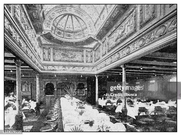 antique photo: steamship norman - norman oklahoma stock illustrations