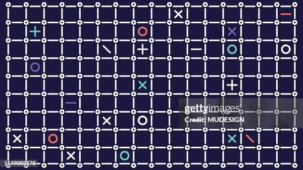 seamless colourful abstract geometric line pattern - key duplication stock illustrations