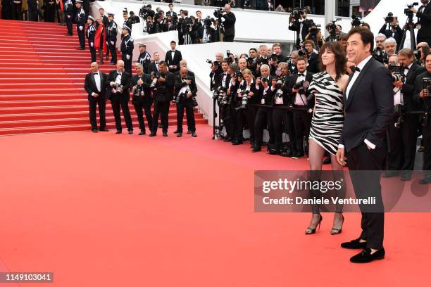 Javier Bardem and Charlotte Gainsbourg attend the opening ceremony and screening of "The Dead Don't Die" during the 72nd annual Cannes Film Festival...