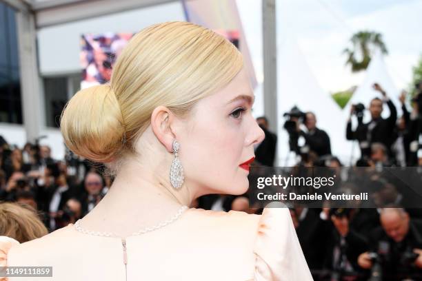Elle Fanning attends the opening ceremony and screening of "The Dead Don't Die" during the 72nd annual Cannes Film Festival on May 14, 2019 in...