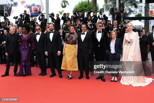 Members of the Jury Robin Campillo, Maimouna N'Diaye, Enki Bilal, Yorgos Lanthimos, Alice Rohrwacher, Alejandro Gonzalez Inarritu, Pawel Pawlikowski,...