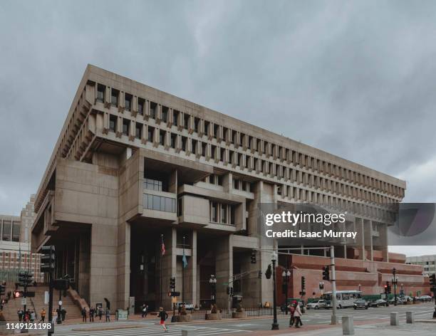 boston city hall brutalism architecture - city hall stock pictures, royalty-free photos & images