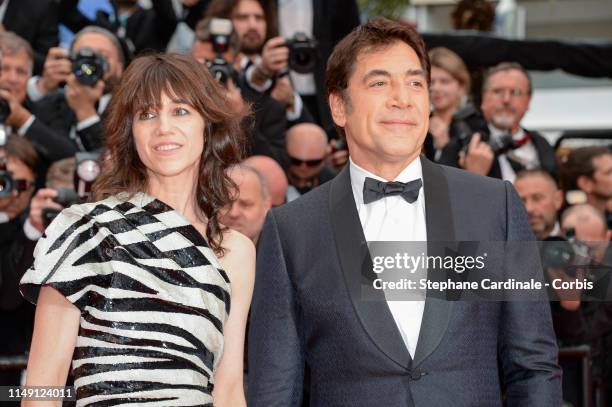 Charlotte Gainsbourg and Javier Bardem attend the opening ceremony and screening of "The Dead Don't Die" during the 72nd annual Cannes Film Festival...