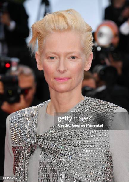 Tilda Swinton attends the opening ceremony and screening of "The Dead Don't Die" during the 72nd annual Cannes Film Festival on May 14, 2019 in...