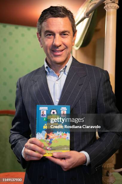 Alessandro Costacurta Aka Billy presents his new book "Zio Billy e i suoi amici. Il calcio e lo scolapasta" at Teatro Gerolamo on May 14, 2019 in...