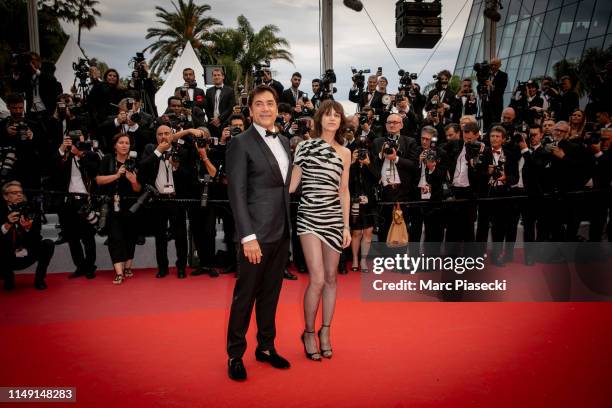 Actors Javier Bardem and Charlotte Gainsbourg attend the opening ceremony and screening of "The Dead Don't Die" during the 72nd annual Cannes Film...