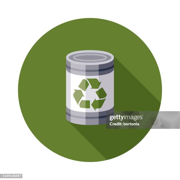 tin can recyclables icon - drinks can production stock illustrations