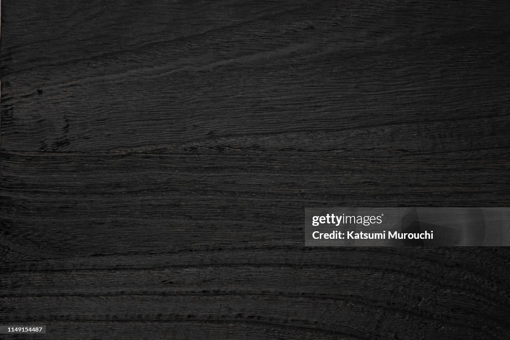 Bkack wood board texture background