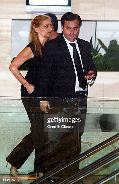 Anette Cuburu attends the funeral of Yolanda Miranda at Gayasso Santa Fe on May 28, 2011 in Mexico City, Mexico.