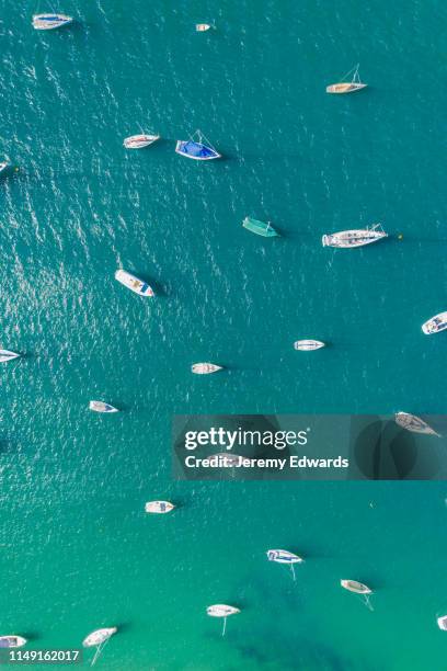 aerial view of marina - sydney harbour boats stock pictures, royalty-free photos & images