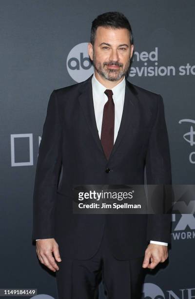 Host Jimmy Kimmel attends the 2019 Walt Disney Television Upfront at Tavern On The Green on May 14, 2019 in New York City.