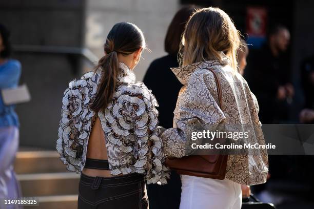 Guests arrive at Mercedes-Benz Fashion Week Resort 20 Collections on May 15, 2019 in Sydney, Australia.