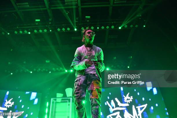 Lil Pump performs in concert at Coca Cola Roxy on May 14, 2019 in Atlanta, Georgia.