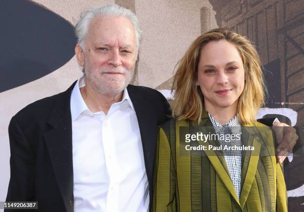 Actors Brad Dourif and Fiona Dourif attend the LA premiere of HBO's "Deadwood" at The Cinerama Dome on May 14, 2019 in Los Angeles, California.