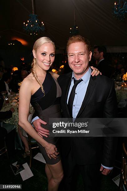 Cast member Ballerina Britta Lazenga and Producer Ryan Kavanaugh pose during the Gala Celebration Season 5 after a performance of "Giselle" at The...