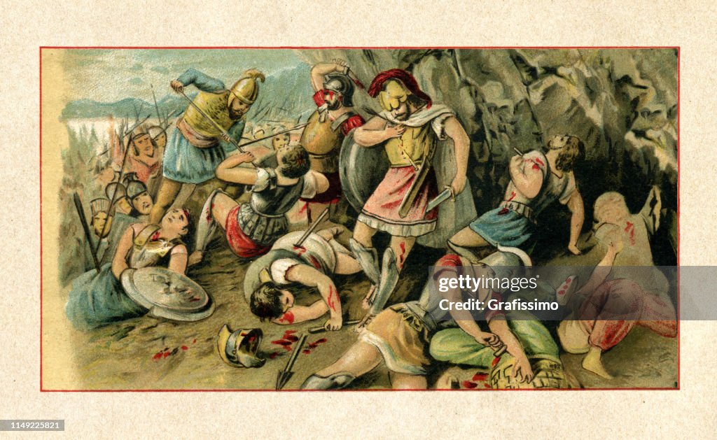 Leonidas King of Sparta dies at Thermopylae 480 BC