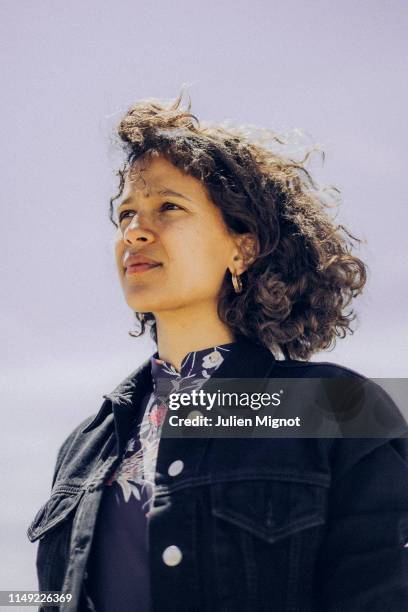 Filmmaker Mati Diop poses for a portrait on May 16, 2019 in Cannes, France.