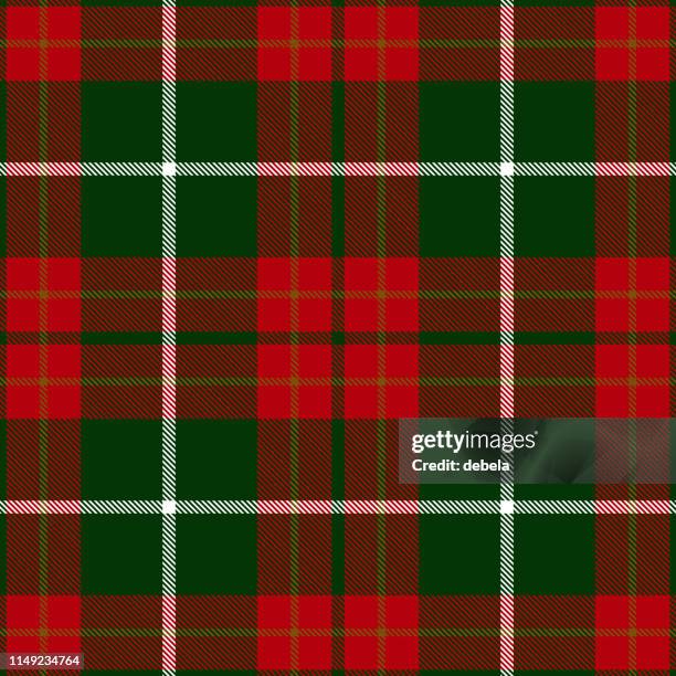 ilustraciones, imágenes clip art, dibujos animados e iconos de stock de navidad decorativa tartán plaid patrón textil - a cuadros