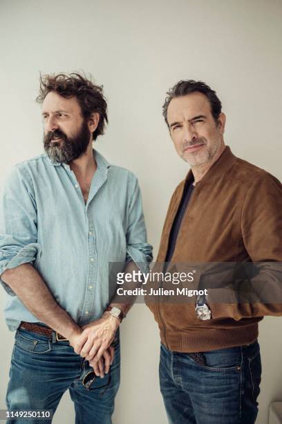 Filmmaker Quentin Dupieux & actor Jean Dujardin pose for a portrait on May 18, 2019 in Cannes, France.