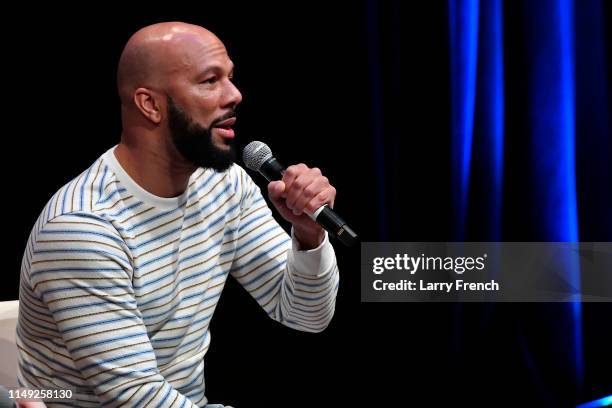 Rapper, actor and philanthropist Common appears for Let Love: A Conversation With Common and Valerie Jarret at the Smithsonian National Museum Of...