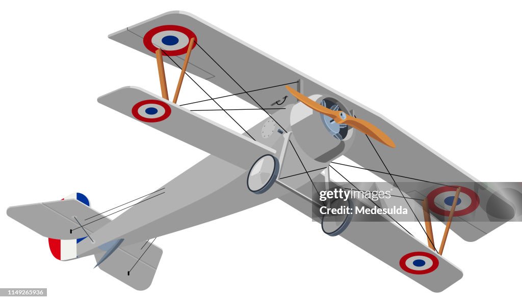 Biplane Isometric
