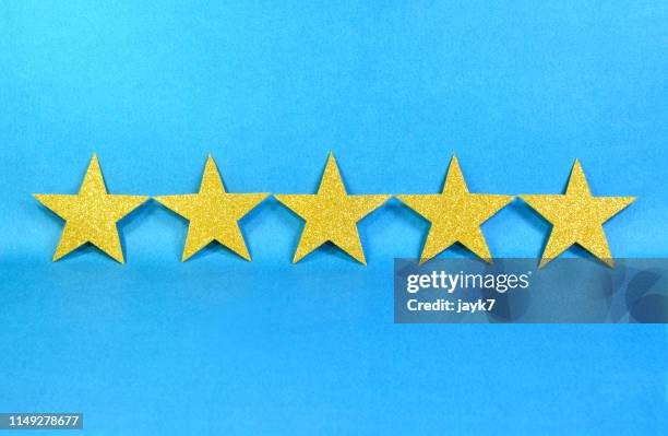 five gold star - star award stock pictures, royalty-free photos & images