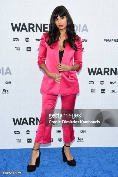 Jameela Jamil of TBS’s Misery Index attends the WarnerMedia Upfront 2019 arrivals on the red carpet at The Theater at Madison Square Garden on May...