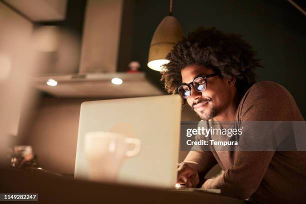 lifestyle late night working barcelona. - intense focus stock pictures, royalty-free photos & images