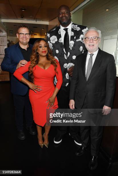 Andy Richter of TBS’s CONAN, Niecy Nash of TNT’s Claws, Shaquille O'Neal of Inside The NBA on TNT, and Wolf Blitzer of CNN’s The Situation Room with...