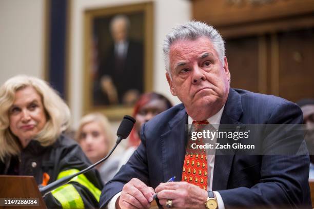 Rep. Peter King testifies during a House Judiciary Committee hearing on reauthorization of the September 11th Victim Compensation Fund on Capitol...