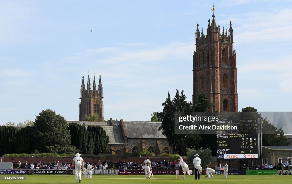 Somerset v Surrey - Specsavers County Championship - Day Two