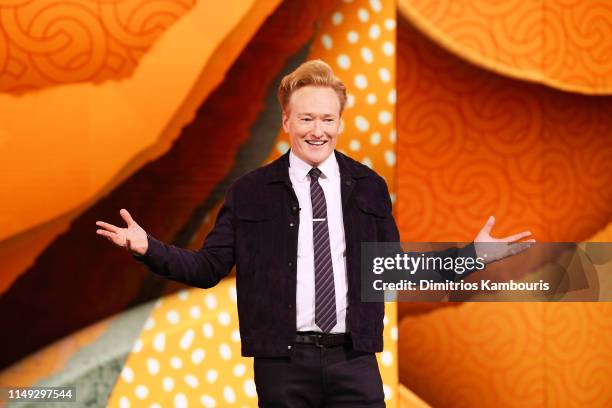 Conan O'Brien of TBS’s CONAN speaks onstage during the WarnerMedia Upfront 2019 show at The Theater at Madison Square Garden on May 15, 2019 in New...