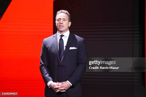 Chris Cuomo of CNN’s Cuomo Prime Time speaks onstage during the WarnerMedia Upfront 2019 show at The Theater at Madison Square Garden on May 15, 2019...