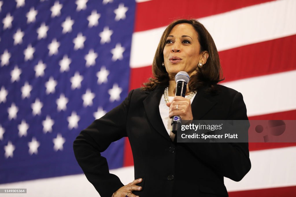 Democratic Presidential Candidate Kamala Harris Holds Town Hall In New Hampshire