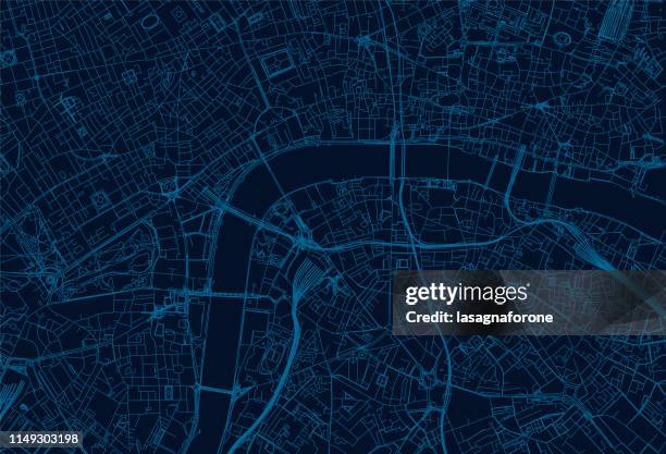 ilustraciones, imágenes clip art, dibujos animados e iconos de stock de london city map - londres inglaterra