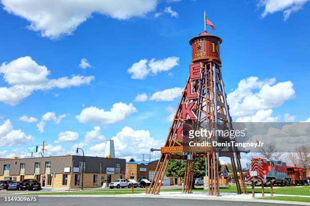 chilton centennial tower in elko - nevada stock pictures, royalty-free photos & images