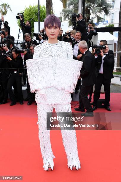 Chris Lee, Li Yuchun attends the screening of "Les Miserables" during the 72nd annual Cannes Film Festival on May 15, 2019 in Cannes, France.