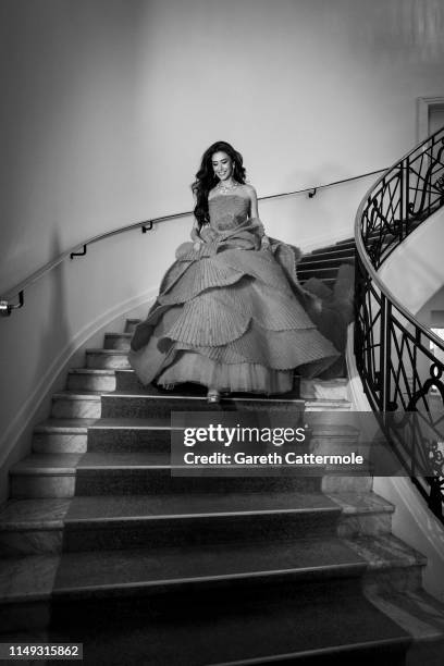 Sririta Jensen leaves the Martinez Hotel during the 72nd annual Cannes Film Festival at on May 15, 2019 in Cannes, France.