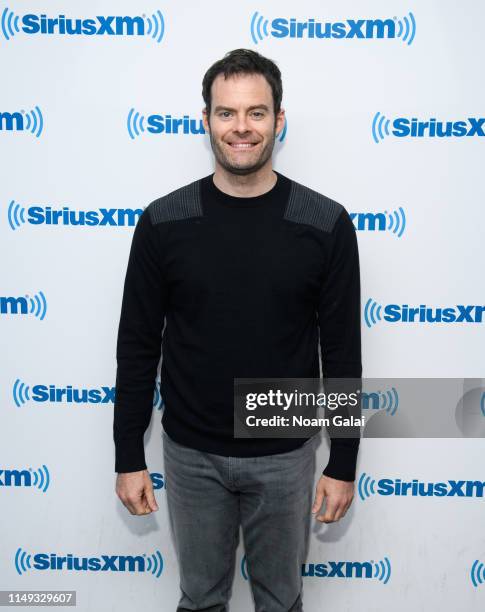 Bill Hader visits the SiriusXM Studios on May 15, 2019 in New York City.