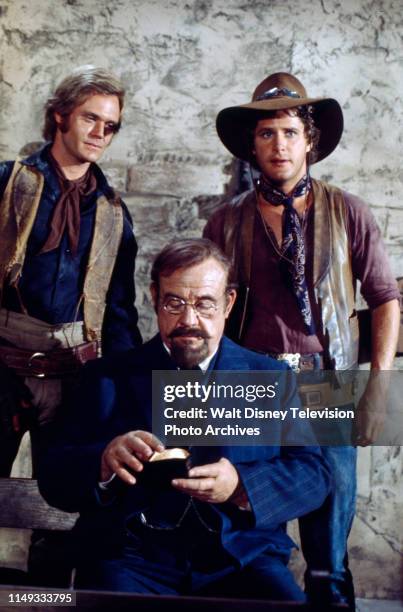 Roger Davis, Ben Murphy, Burl Ives appearing on the ABC tv series 'Alias Smith and Jones'.