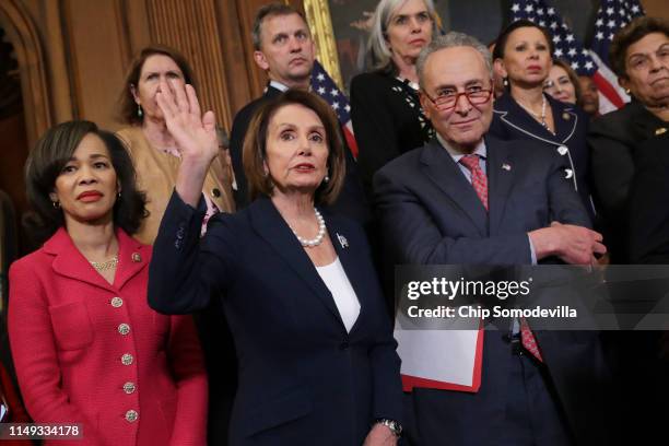 Rep. Lisa Blunt Rochester , Speaker of the House Nancy Pelosi , Senate Minority Leader Charles Schumer and other Congressional Democrats hold a rally...