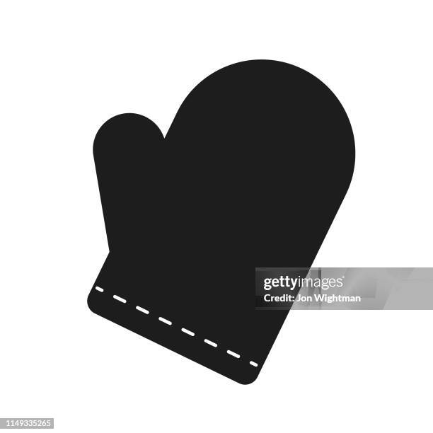 oven mitt - flat design bbq - barbecue icon - backyard bbq stock illustrations