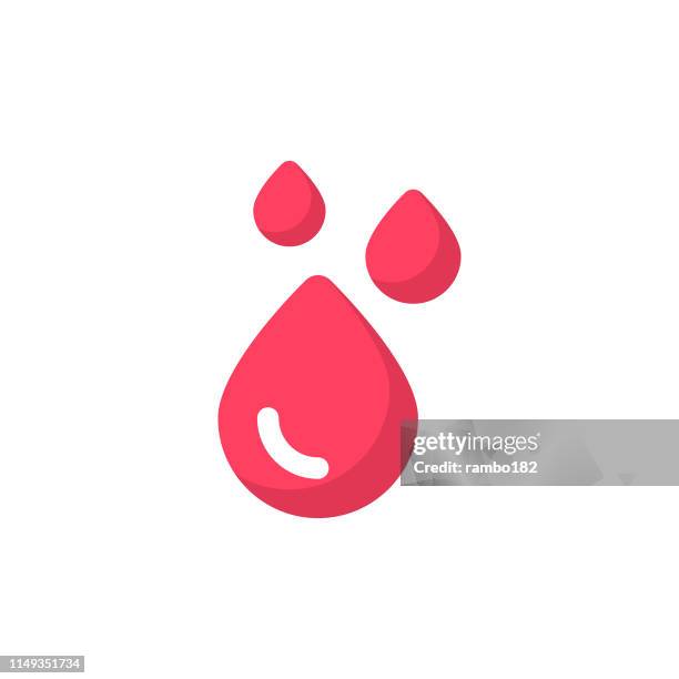 illustrazioni stock, clip art, cartoni animati e icone di tendenza di donazione di sangue, icona piatta goccia di sangue. pixel perfetto. per dispositivi mobili e web. - sangue