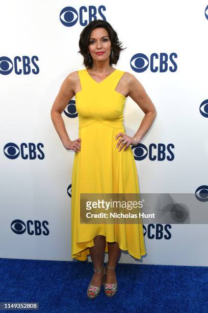 Alana De La Garza attends the 2019 CBS Upfront at The Plaza on May 15, 2019 in New York City.